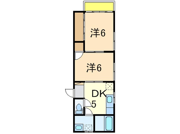 サニーフラット（今井）の物件間取画像